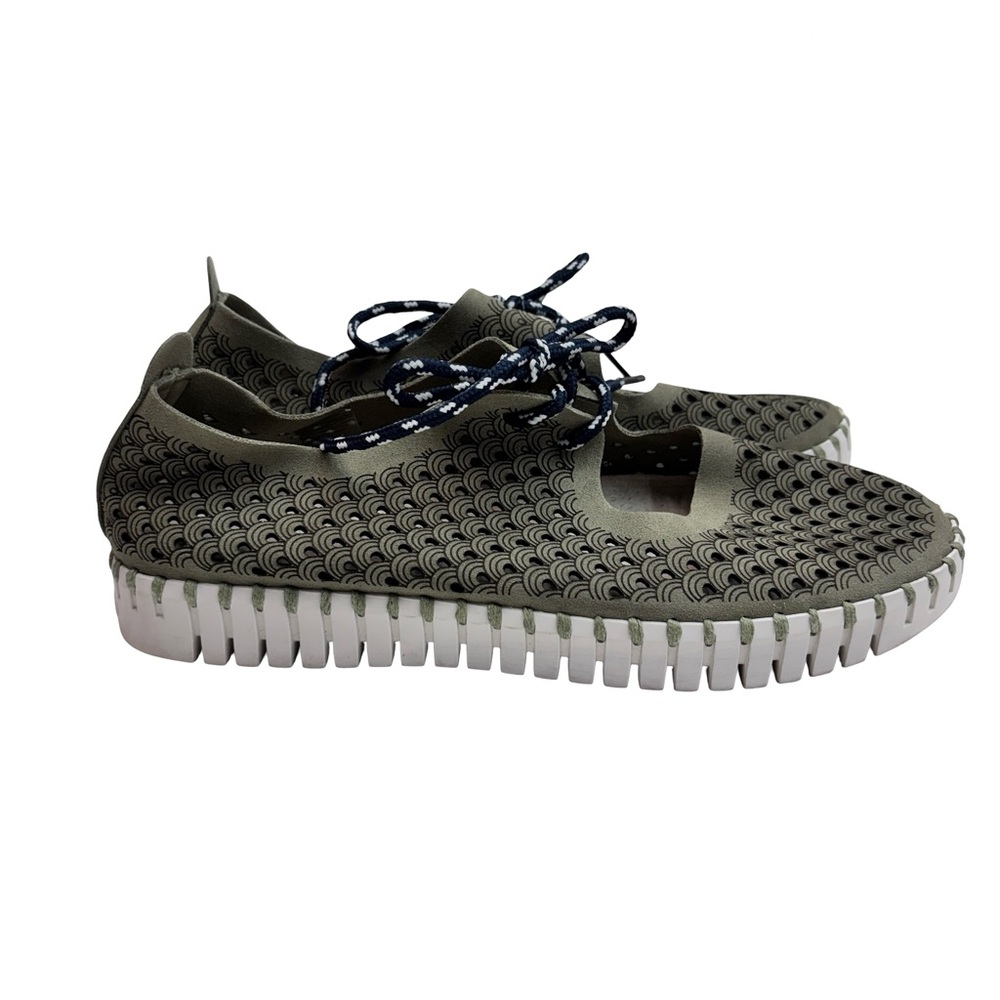 Ilse Jacobsen Hornbaek Tulip Lace Up Shoes Sneakers Comfort Flats Sz 39